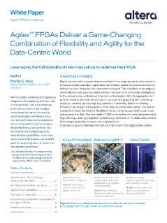 Agilex™ FPGA Architecture White Paper