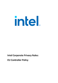 Intel EEA Bağlayıcı Kurumsal Kurallar