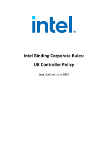 Intel Kurumsal Gizlilik Kuralları: Birleşik Krallık Denetleyici Politikası